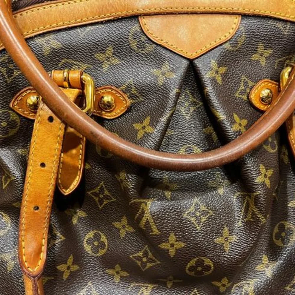 Louis Vuitton Tivoli Gm Brown Leather Hobo Bag